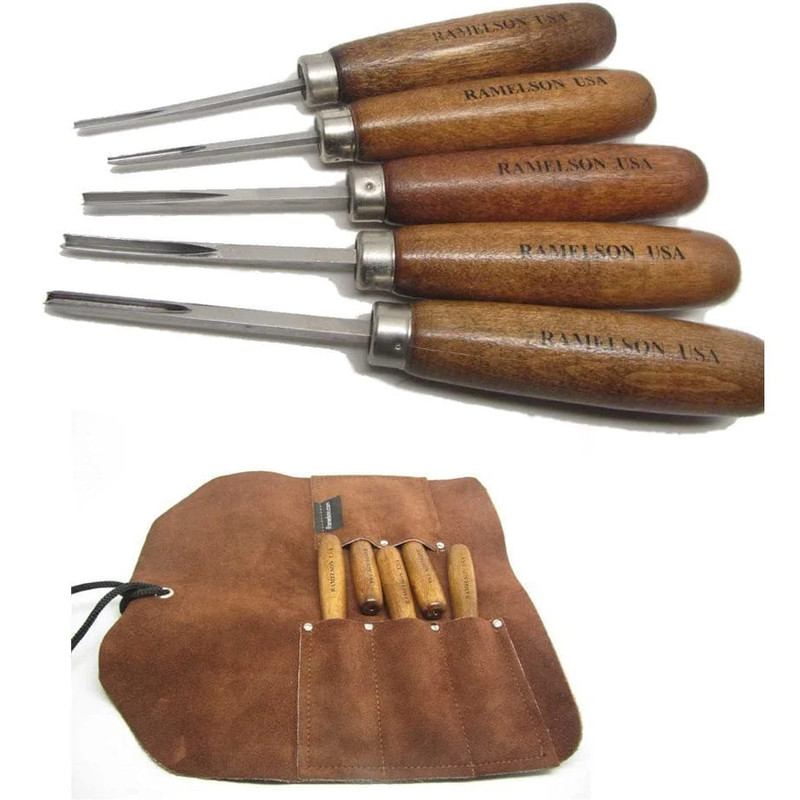 Checkering and Restoration 5 piece,  Pocket Tool Roll